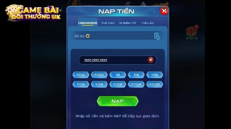 nạp tiền VIP79